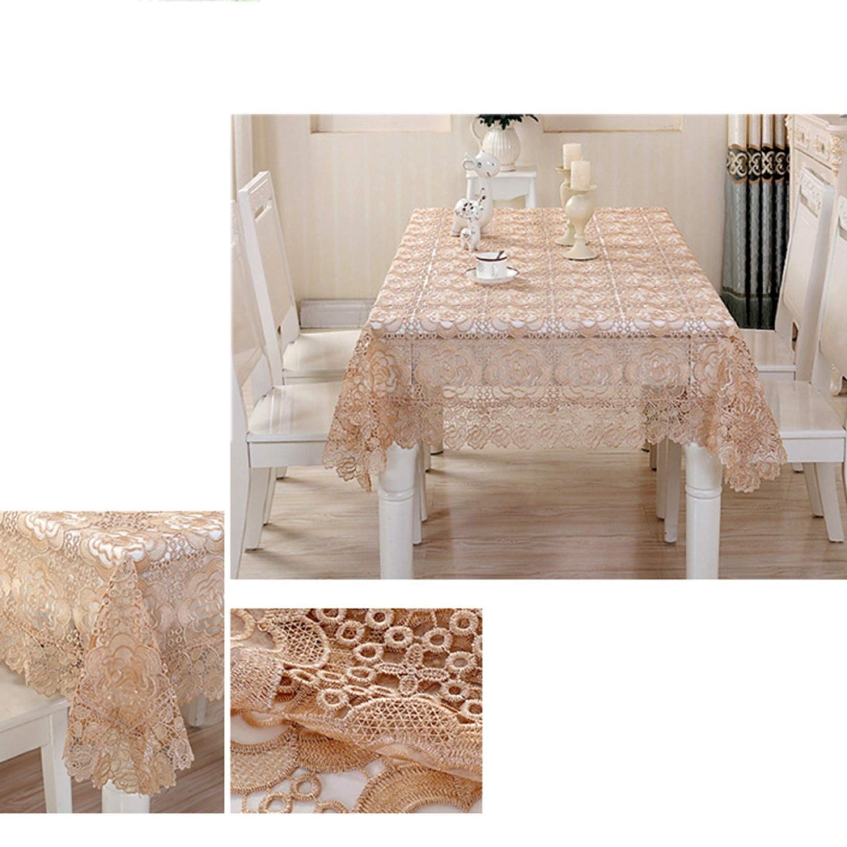 レース編みテーブルクロス、マルチカバーE Amazon｜テーブルクロス マルチカバー 田園風 レース編み